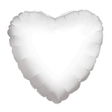 Heart White Shaped 4" (Flat). 34102-04