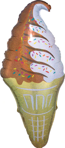 Ice Cream Cone 18” x 41" - (Single Pack). 3530901 - Lift balloons 