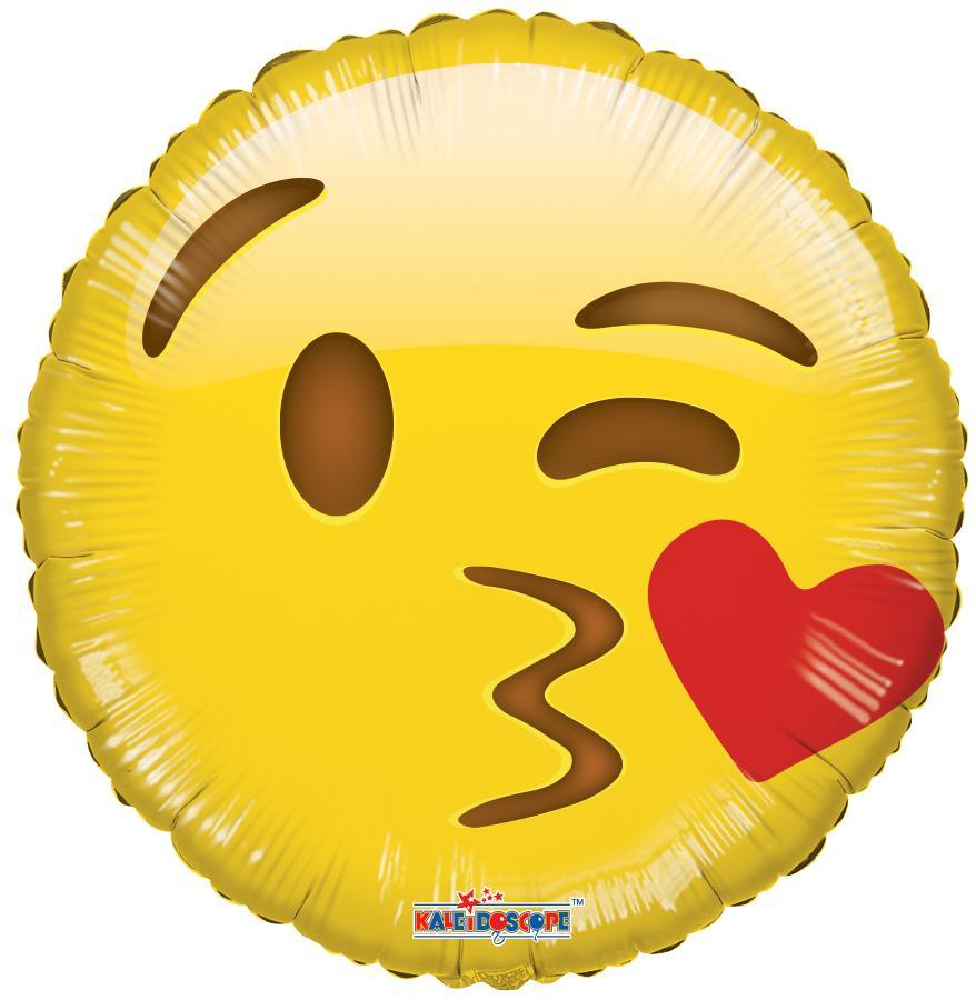 Emoji Balloon Kiss 18 inch - Lift balloons 