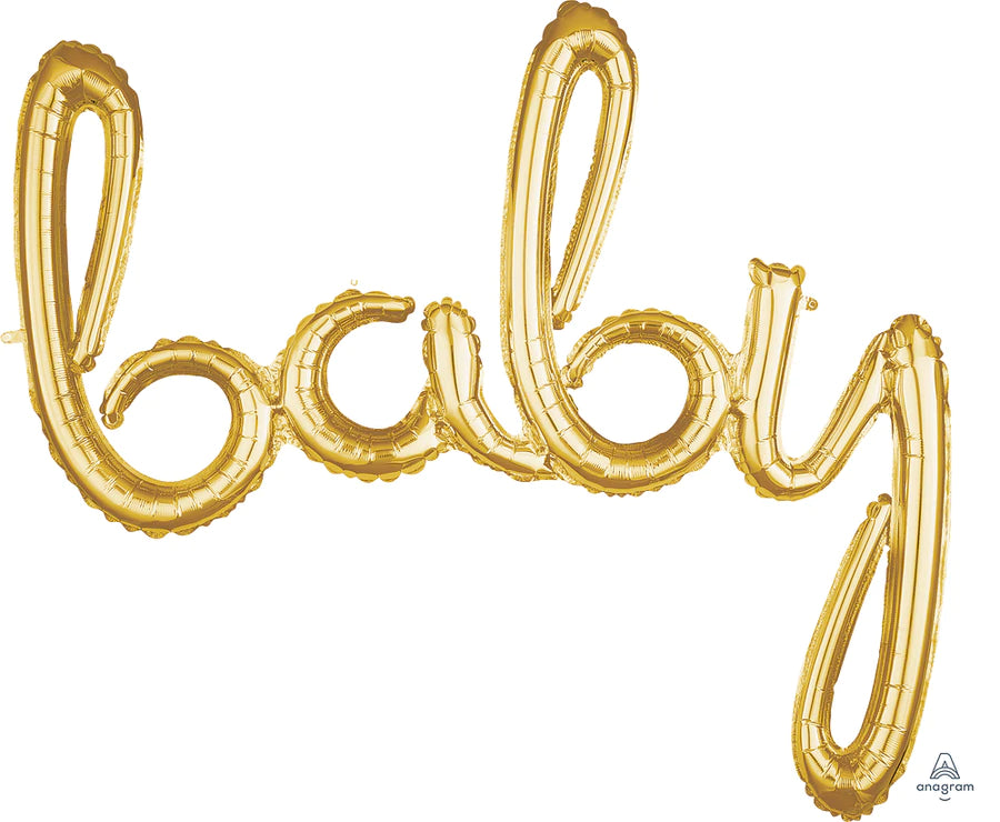 Phrase Baby  Gold 39” - Lift balloons 