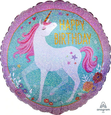 Magical Unicorn Happy Birthday 18" - (Single Pack). 3727201 - Lift balloons 