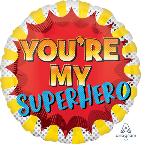 You're My Superhero 17" - (Single Pack). 3945501 - Lift balloons 