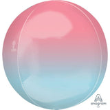 Pink & Blue Ombre Orbz. 16 inch - Lift balloons 