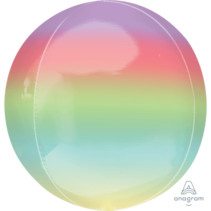 Rainbow Ombre Orbz. 16 inch - Lift balloons 