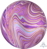 Purple Marblez Orbz  16 inch - Lift balloons 