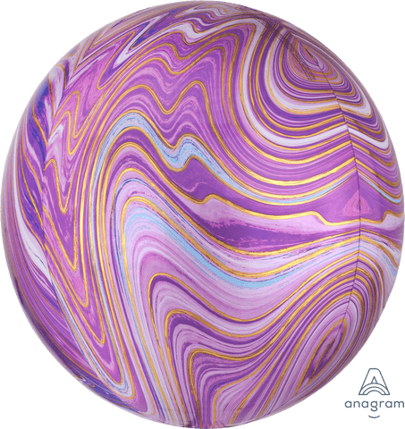 Purple Marblez Orbz  16 inch - Lift balloons 