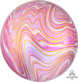Orbz Pink Marblez 15" - (Single Pack). 4139601
