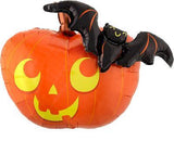 Halloween Pumpkin & Bat 31 Inch - Lift balloons 