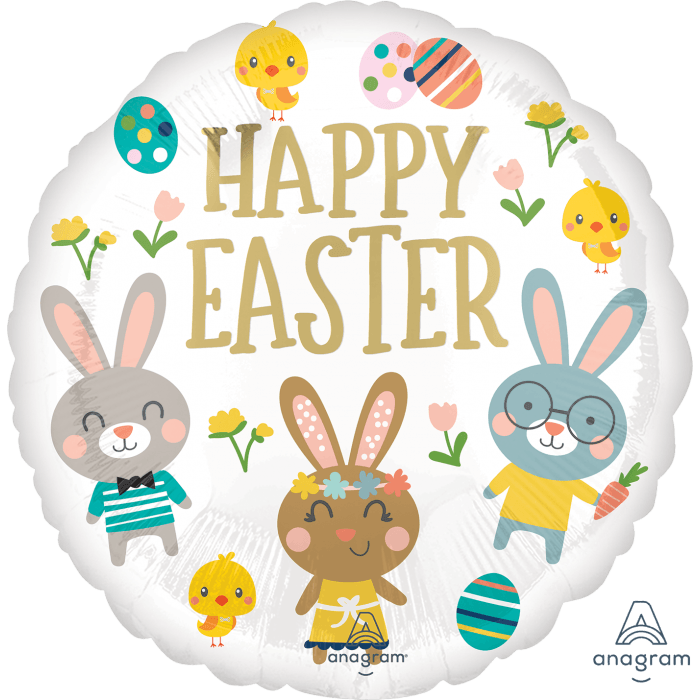 18" Easter Bunny Party - Lift balloons 
