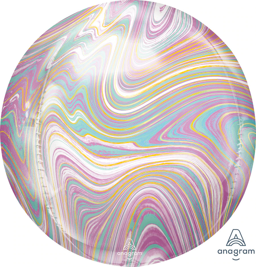 Orbz Pastel Marblez 15" - (Single Pack). 4241701 - Lift balloons 