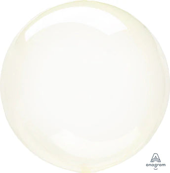 Bubble Crystal Clearz Yellow 18" - (Single Pack). 8285211 - Lift balloons 