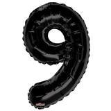 Number 9 Black Foil Balloon 34 inch - Lift balloons 