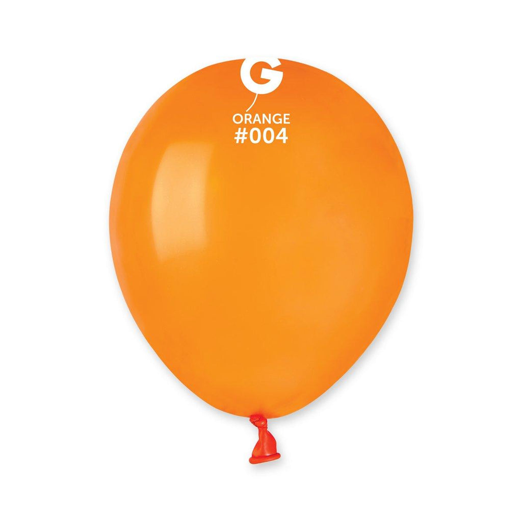 Solid Balloon Orange #004 - 5 inch - Lift balloons 