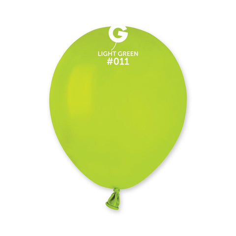 Solid Balloon Light Green A50-011   5 Inch - Lift balloons 
