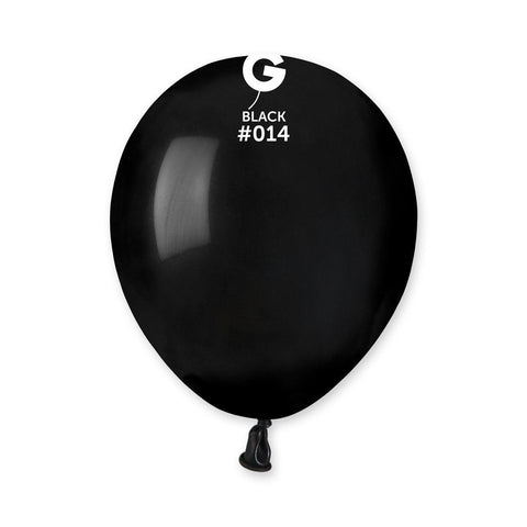 Solid Balloon Black A50-014  5 inch - Lift balloons 