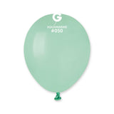 Solid Balloon Aquamarine A50-050   5 inch - Lift balloons 