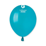 Solid Balloon Turquoise A50-068. 5 inch - Lift balloons 