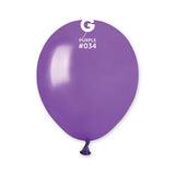 Metallic Balloon Purple AM50-034.  5 inch - Lift balloons 
