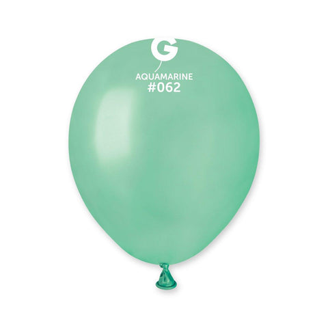 Metallic Balloon Aquamarine AM50-062.  5 inch - Lift balloons 