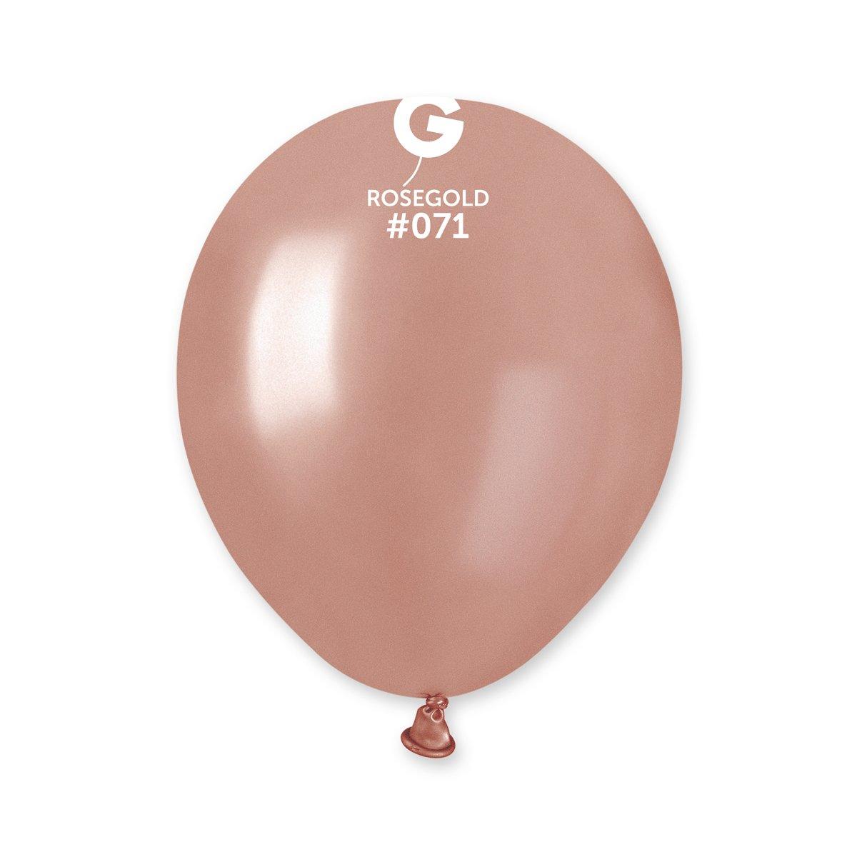 Metallic Rose Gold 050-071    5 inch - Lift balloons 