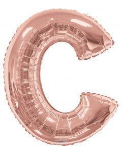 C Rose Gold Foil Letters  34 inch - Lift balloons 