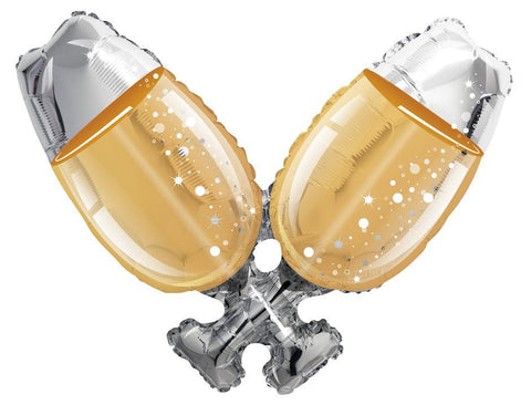 Champagne Glasses. 36 inch - Lift balloons 