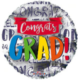 18" Congrats Grad! Banner Foil Balloon - (Single Pack). 85355-18 - Lift balloons 