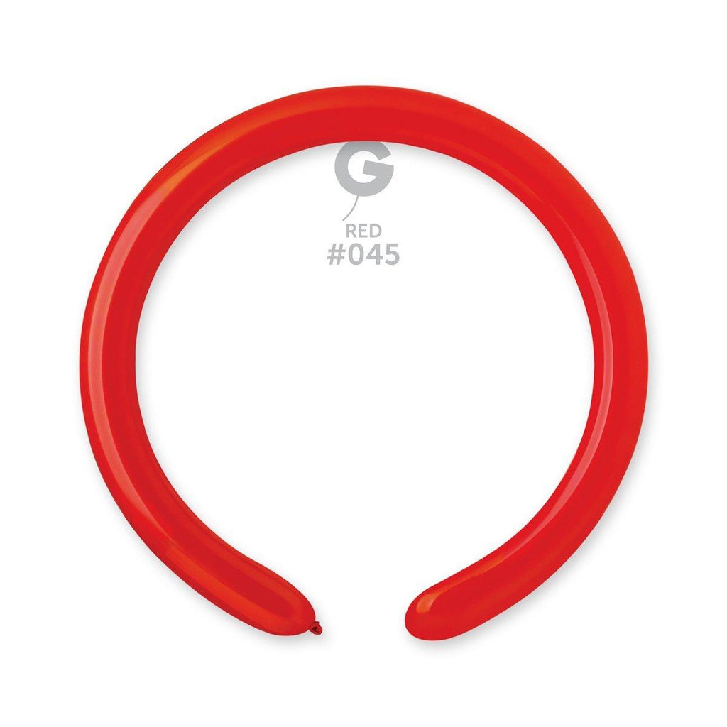 Solid Balloon Red D4(260)-045    2 inch - Lift balloons 