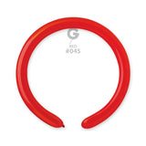 Solid Balloon Red D4(260)-045    2 inch - Lift balloons 