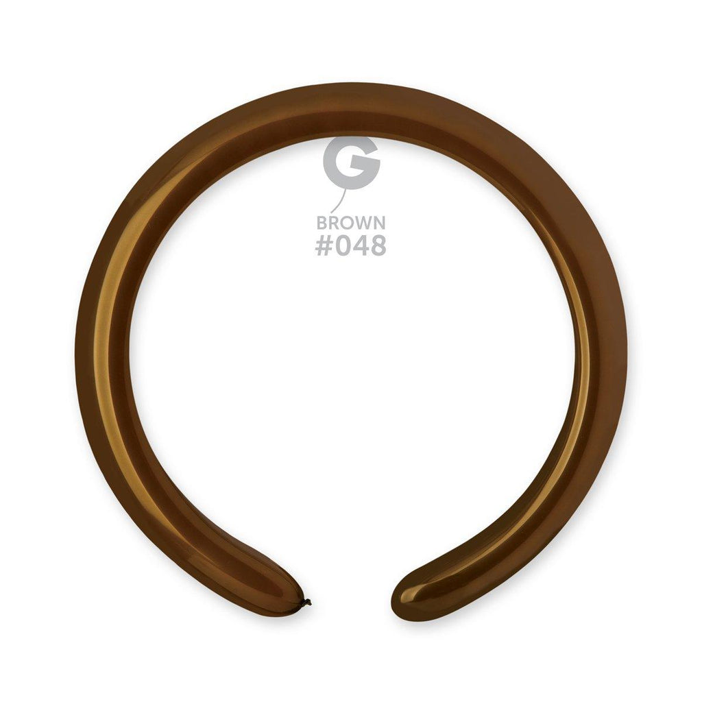 Solid Balloon Brown D4(260)-048   2 inch - Lift balloons 