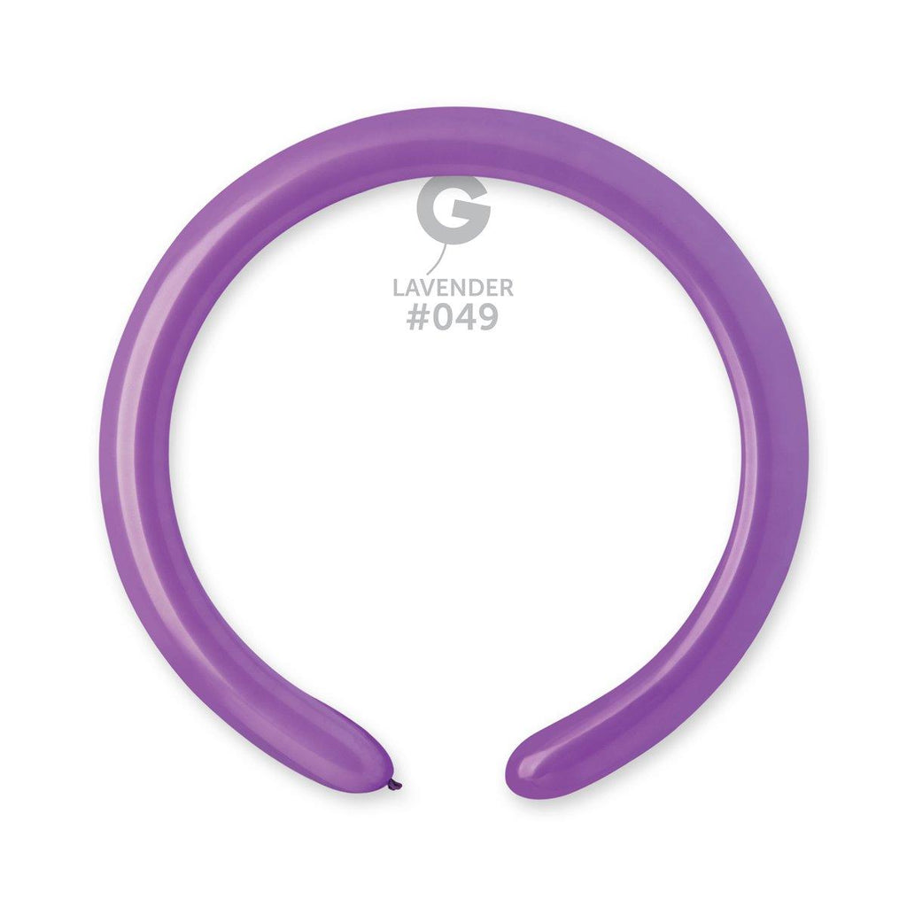 Solid Balloon Lavender D4(260)-049   2 inch - Lift balloons 