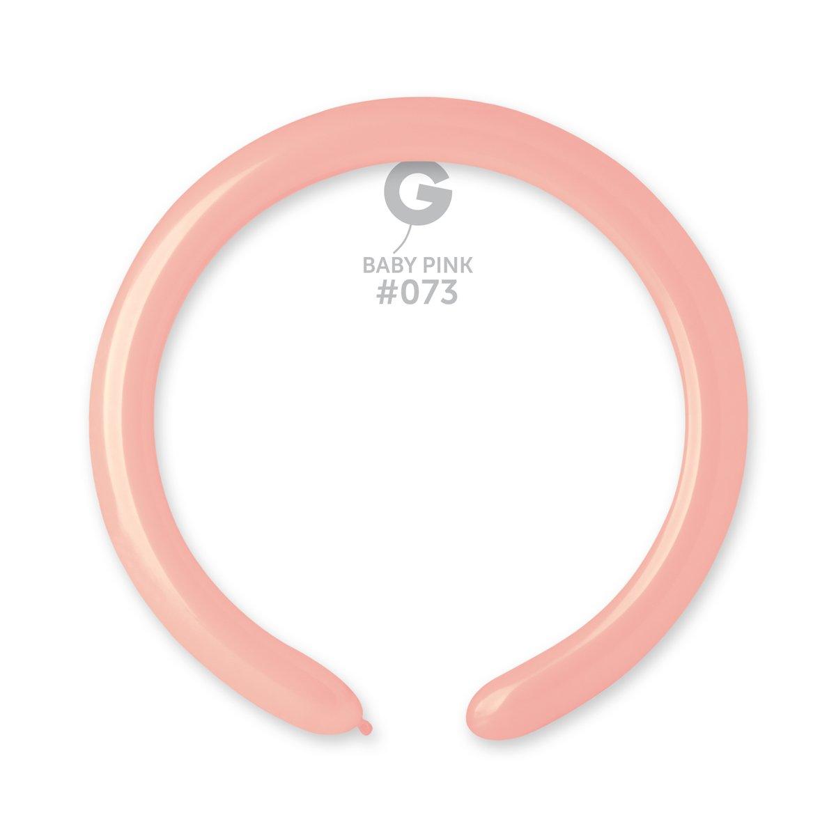 Solid Balloon Baby Pink D4(260)-073   2 inch - Lift balloons 
