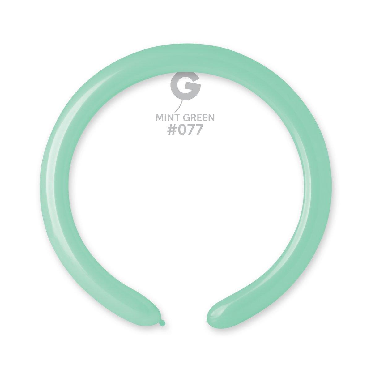 Solid Balloon Mint Green D4(260)-077   2 inch - Lift balloons 