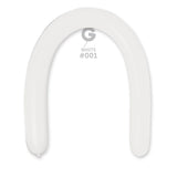 Solid Balloon White #001 3 inch
