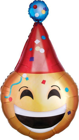 Emoticon Party Hat  39 Inch - Lift balloons 