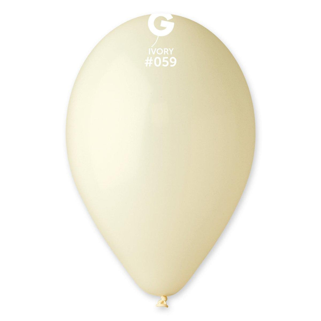 Solid Balloon Ivory G110-059  12 Inch - Lift balloons 