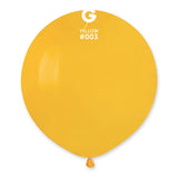 Solid Balloon Yellow G150-003   19 inch - Lift balloons 