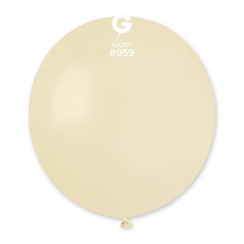 Solid Balloon Ivory G150-059.  19 Inch - Lift balloons 