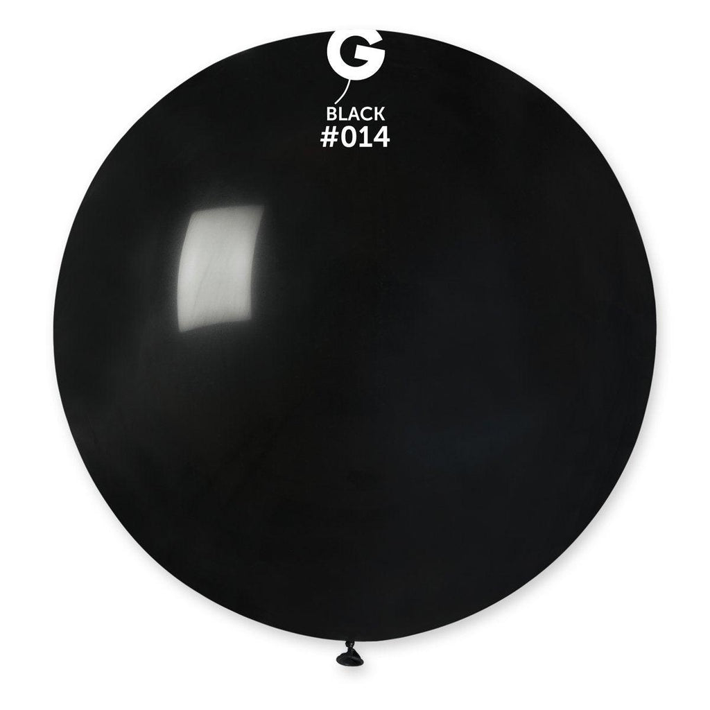 Solid Balloon Black G30-014    31 Inch - Lift balloons 