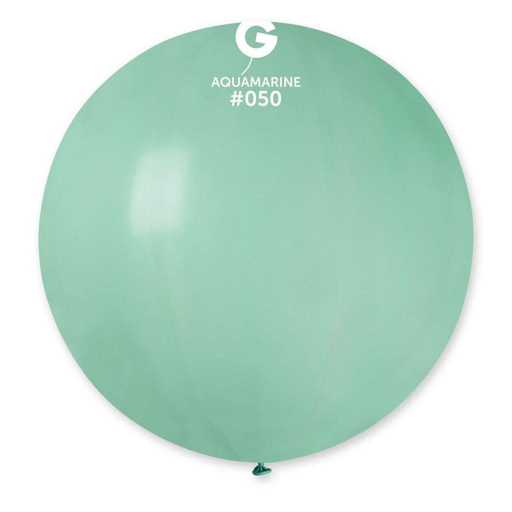 Solid Balloon Aquamarine G30-050   31 inch - Lift balloons 