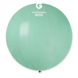 Solid Balloon Aquamarine G30-050   31 inch - Lift balloons 