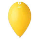 Solid Balloon Yellow G110-002.  12 Inch - Lift balloons 