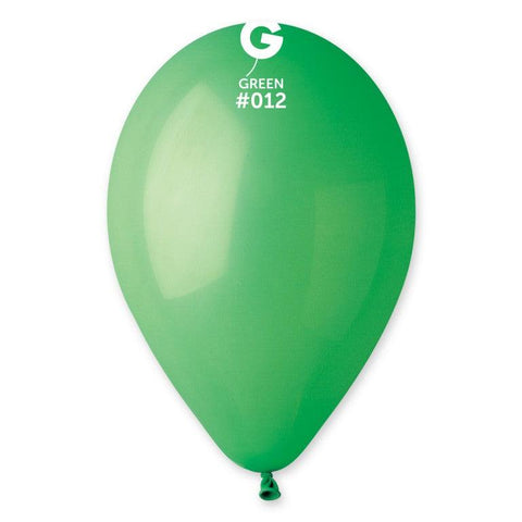 Solid Balloon Green G110-012   12 inch - Lift balloons 