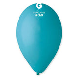 Solid Balloon Turquoise G110-068   12 inch - Lift balloons 