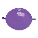 Solid Balloon Purple 008 G-Link 6 inch - Lift balloons 