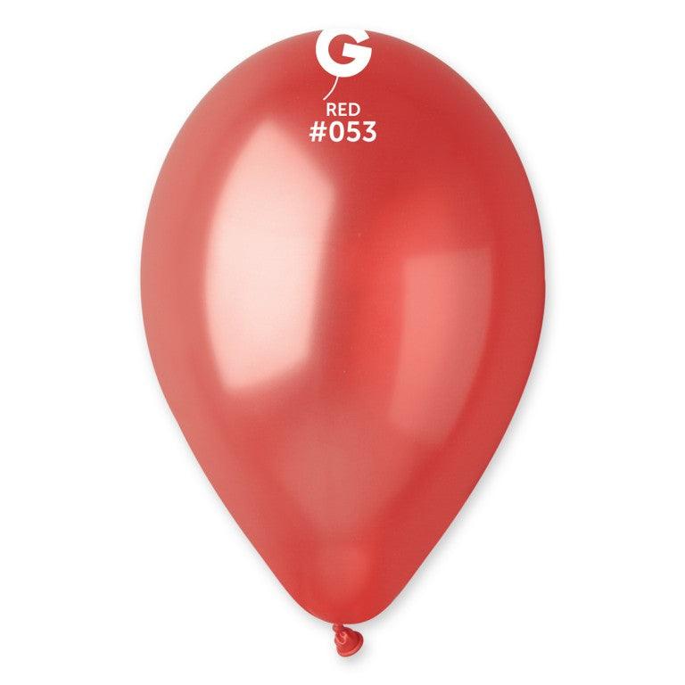 Metallic Balloon Red GM110-053   12 inch - Lift balloons 