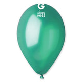 Metallic Balloon Green GM110-055   12 inch - Lift balloons 