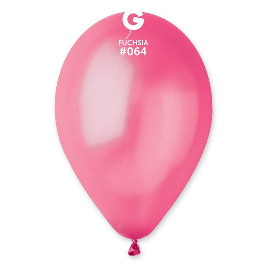 Metallic Balloon Fuchsia AM50-064.  5 Inch - Lift balloons 