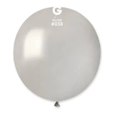 Metallic Balloon Silver GM150-038   19 inch - Lift balloons 