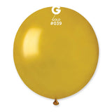 Metallic Balloon Gold GM150-039   19 inch - Lift balloons 